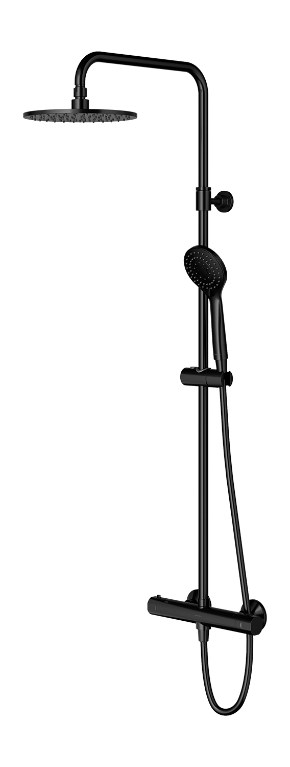 Omnires Y Termostatyczny system prysznicowy natynkowy (Y1244LUXLBL)